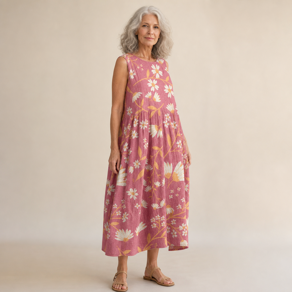 Margaux - Comfortable Summer Dress Without Sleeves