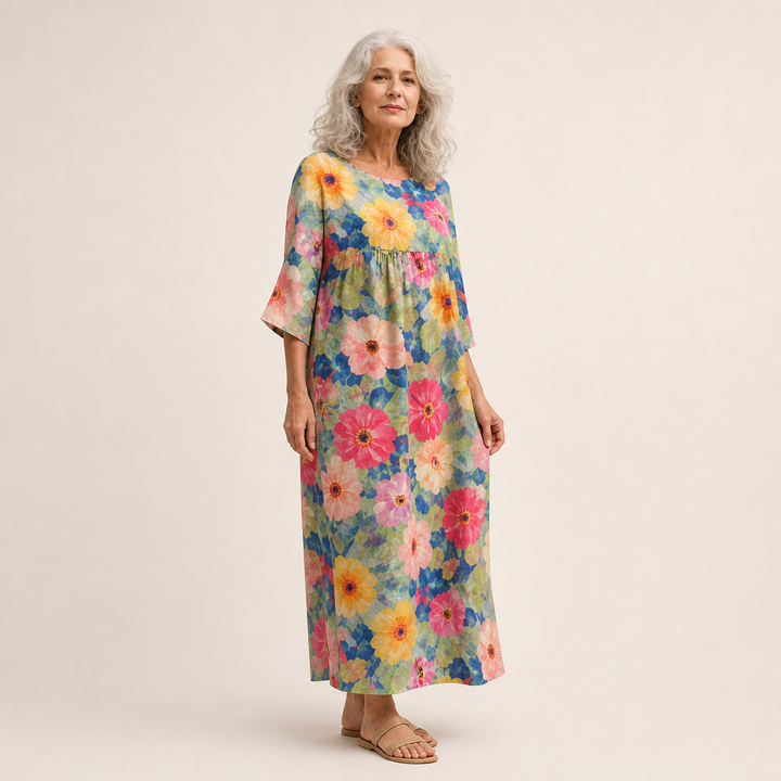Solène - Long, flowing, chic, and comfortable dress