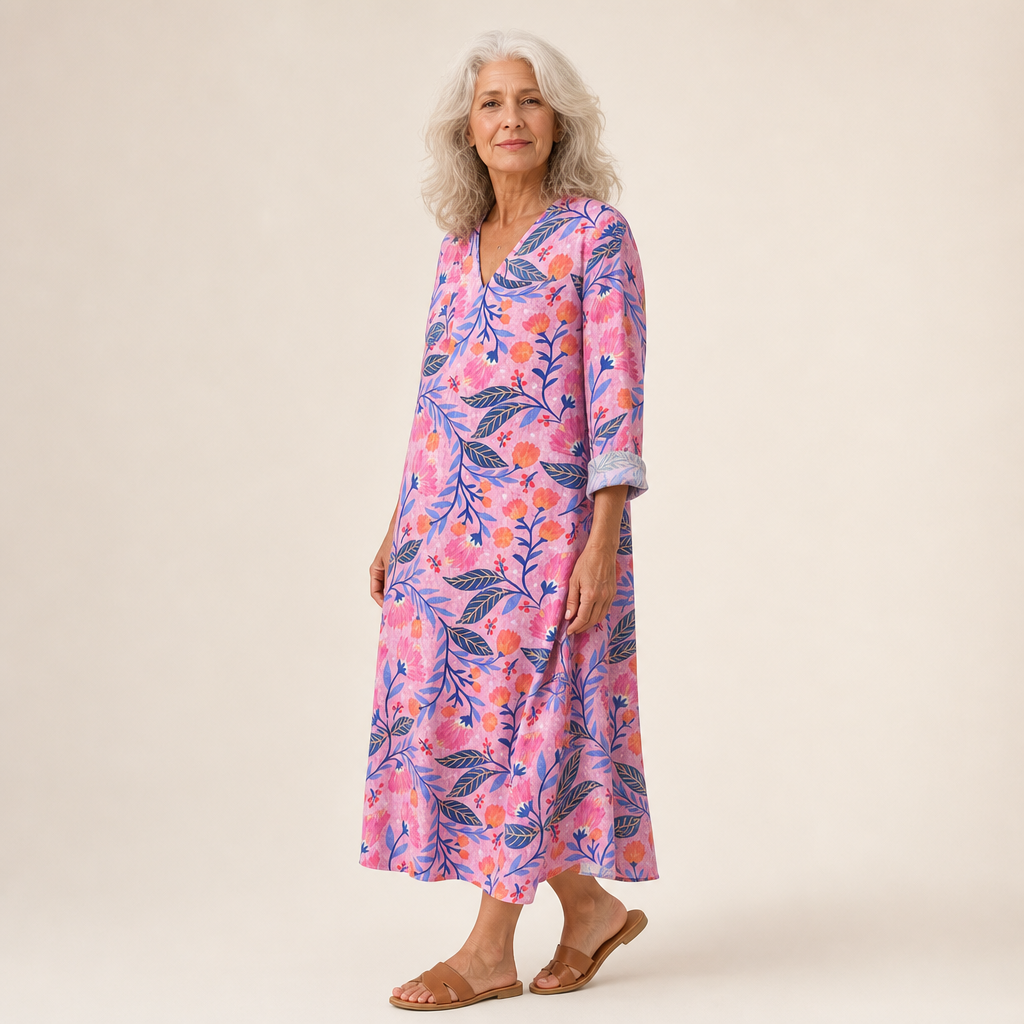 Clémence - Flattering Printed Summer Dress
