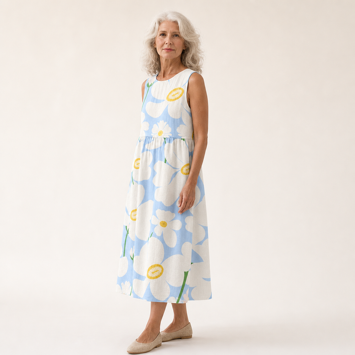 Loïc - Comfortable Summer Dress Without Sleeves
