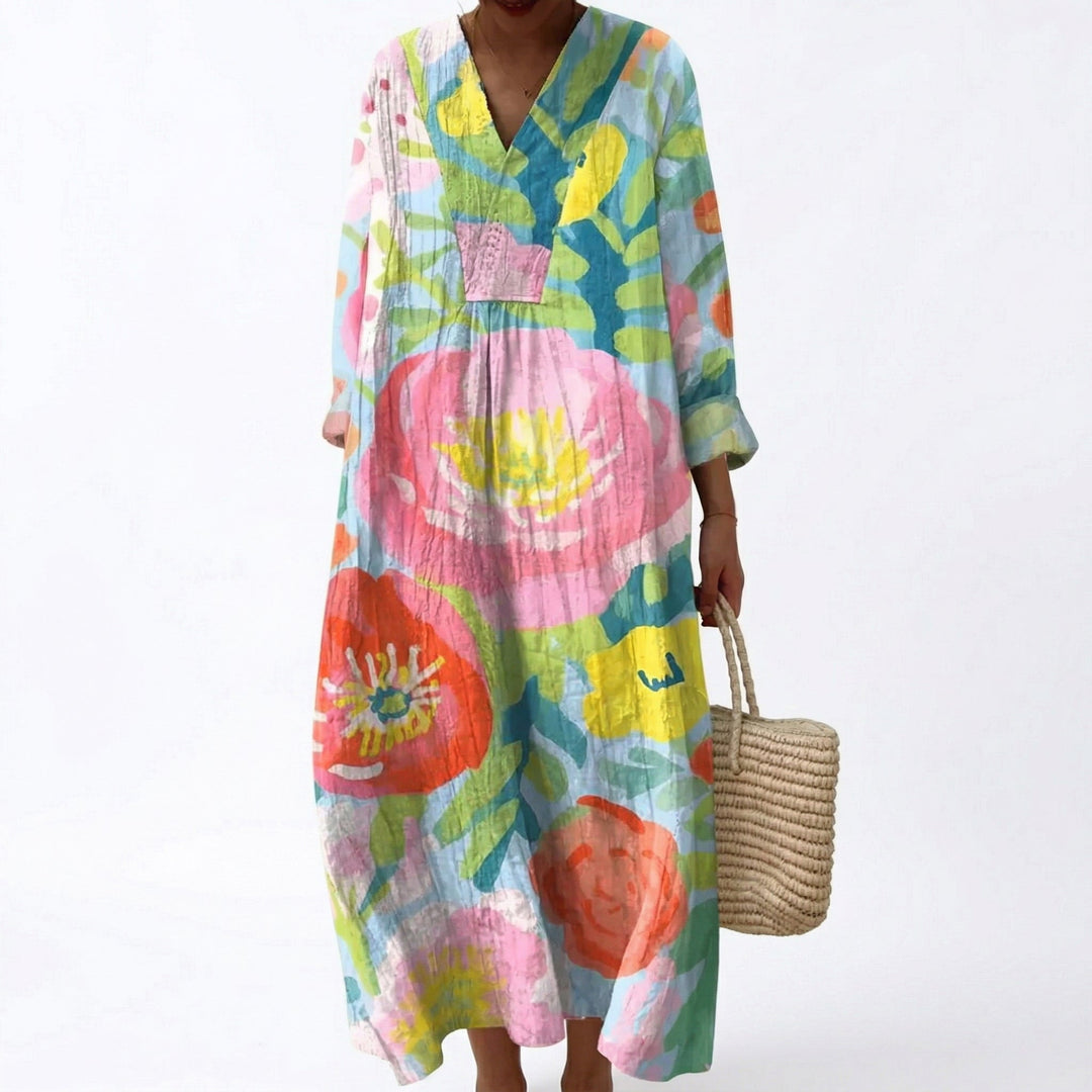 Jules - Flattering Printed Summer Dress