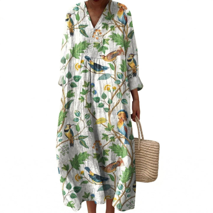 Valentine - Flattering Printed Summer Dress
