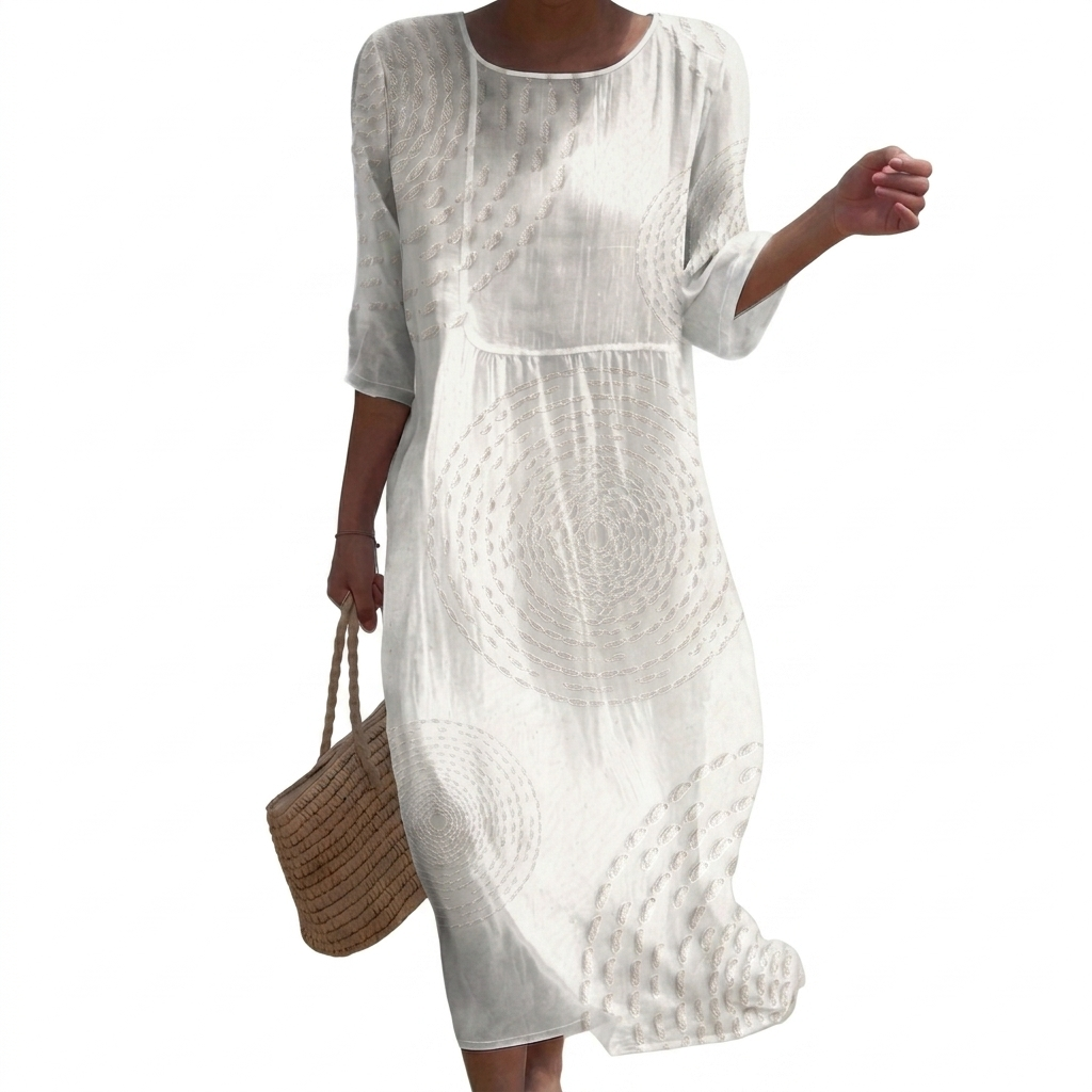 Anaïs - Casual embroidered dress for women.
