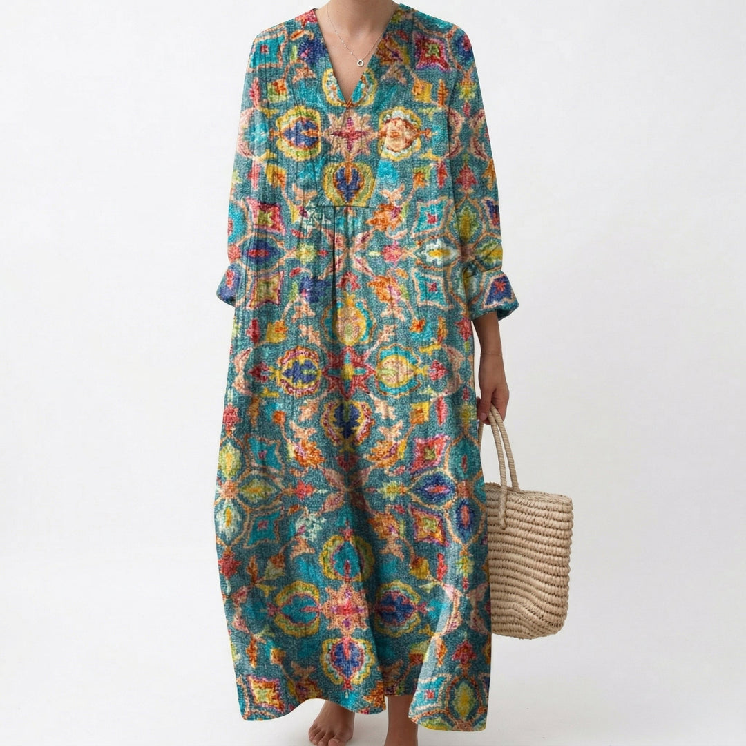 Capucine - Flattering Printed Summer Dress