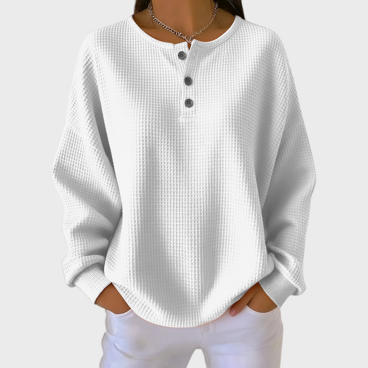 Iris | Soft Waffle Knit Sweater