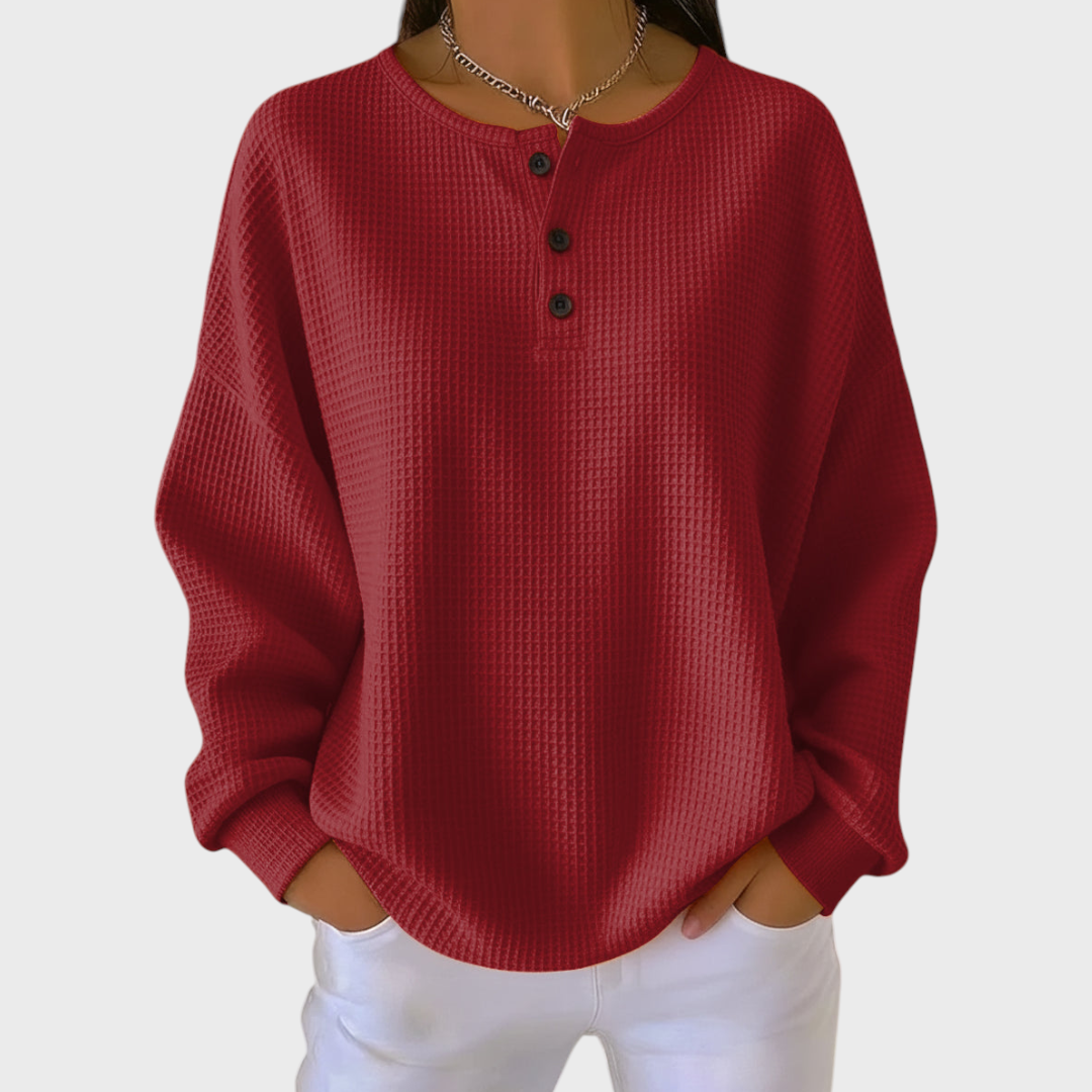 Iris | Soft Waffle Knit Sweater