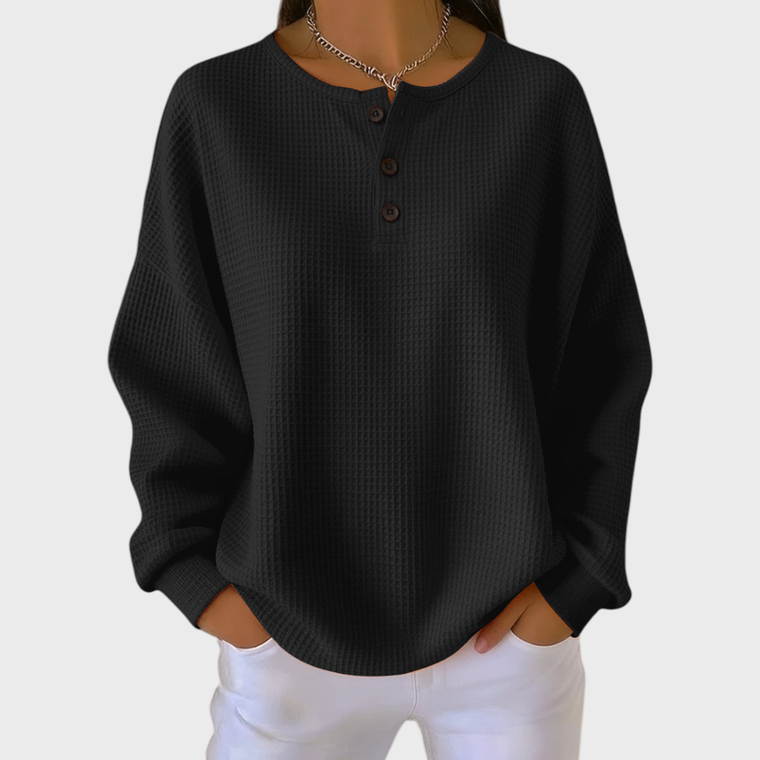 Iris | Soft Waffle Knit Sweater