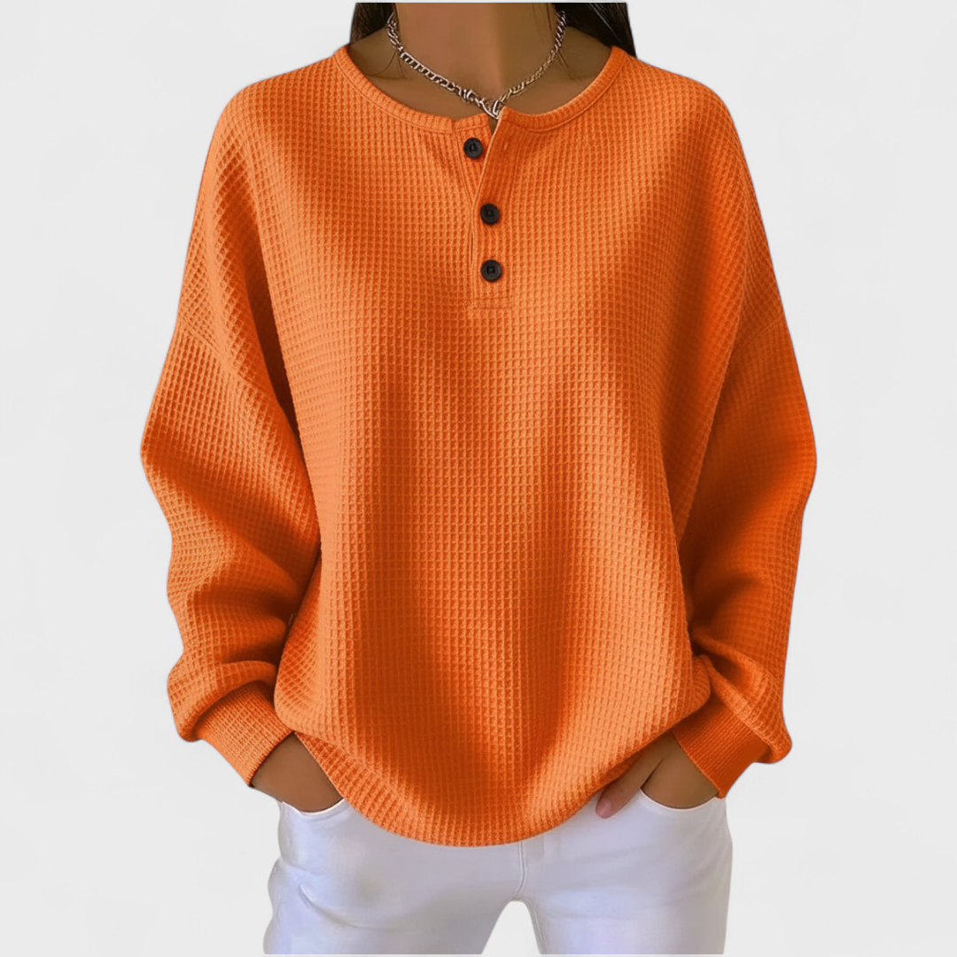 Iris | Soft Waffle Knit Sweater