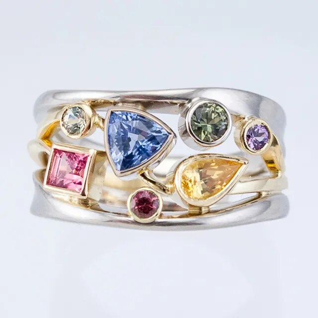 Vintage Bunter Zirconia Ring