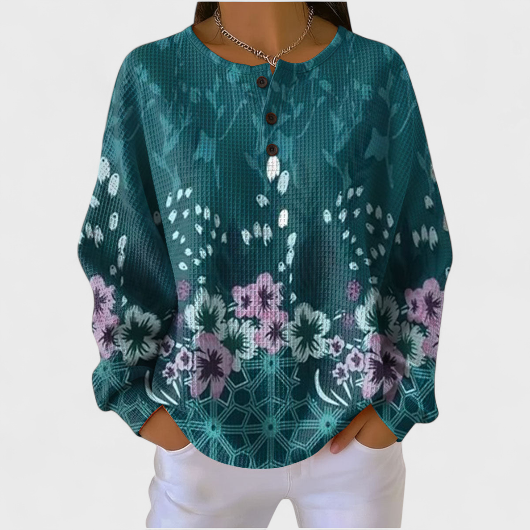 Roos | Sweatshirt with Floral Pattern
