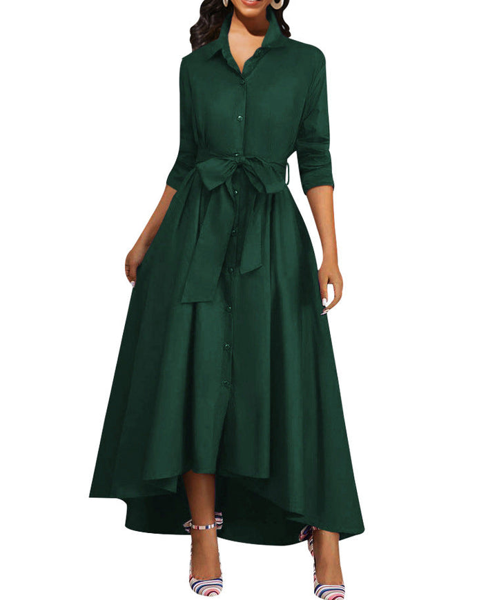 Nynke | Perfect Maxi Button Dress for Parties