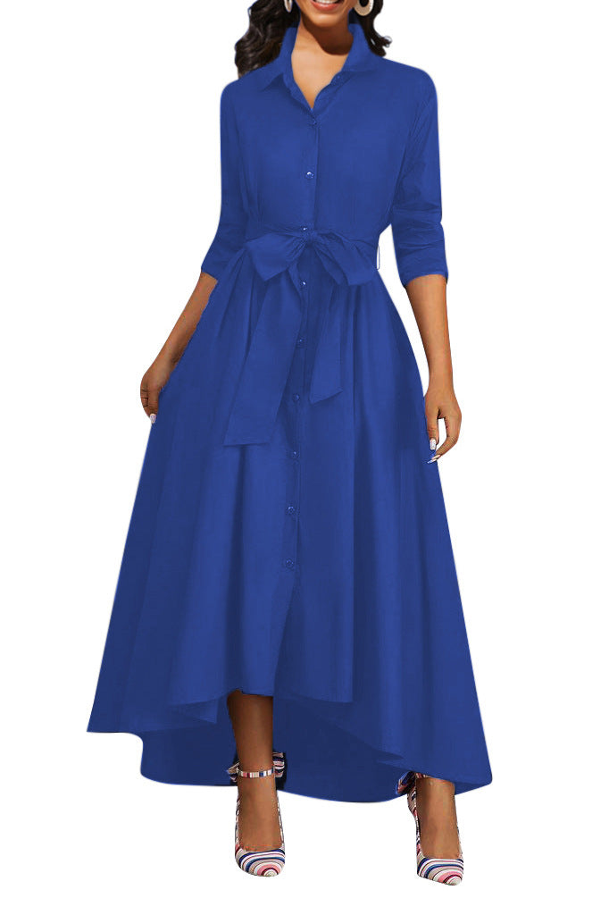 Nynke | Perfect Maxi Button Dress for Parties
