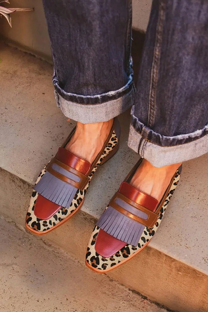 Zelda - Elegant Leopard Moccasins