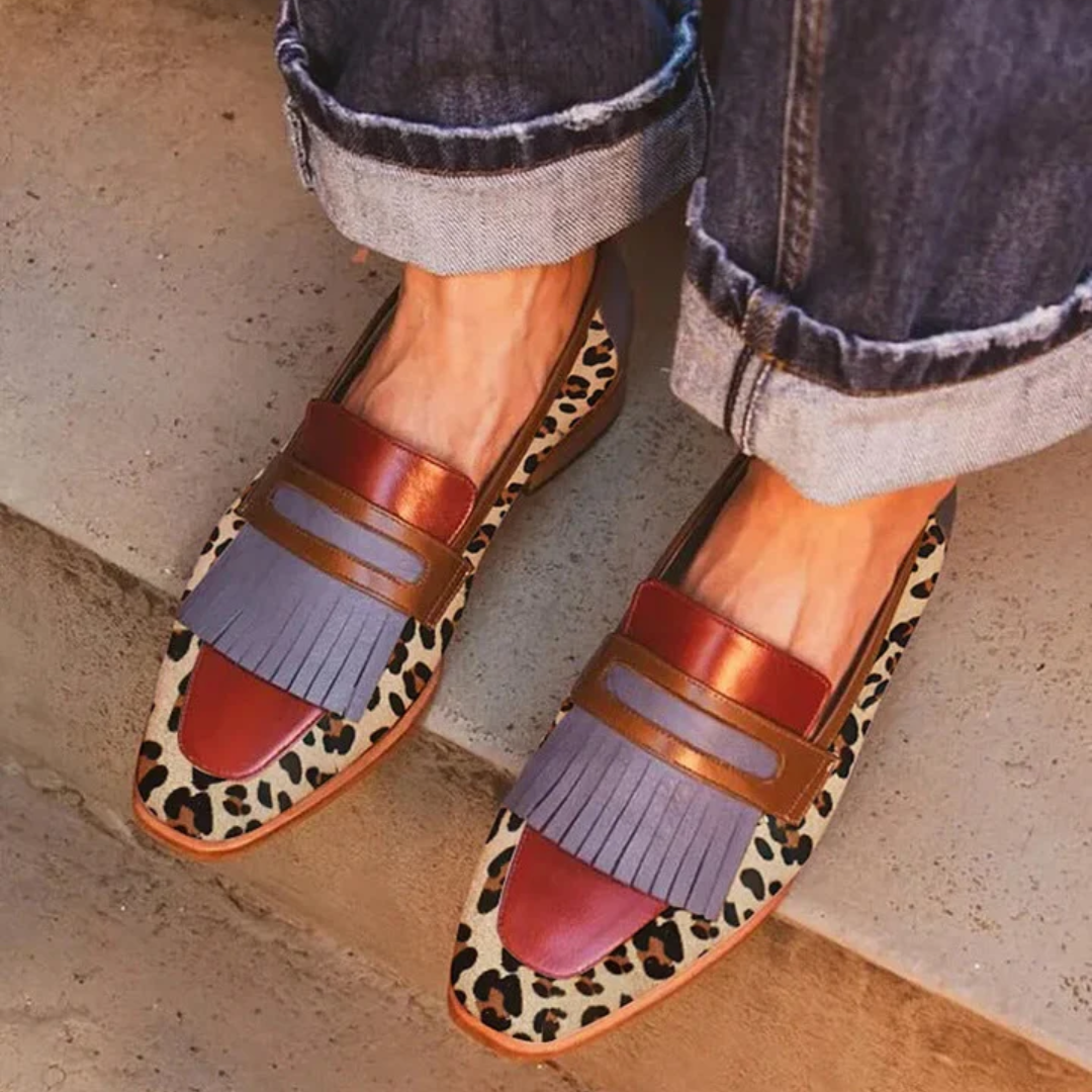 Zelda - Elegant Leopard Moccasins