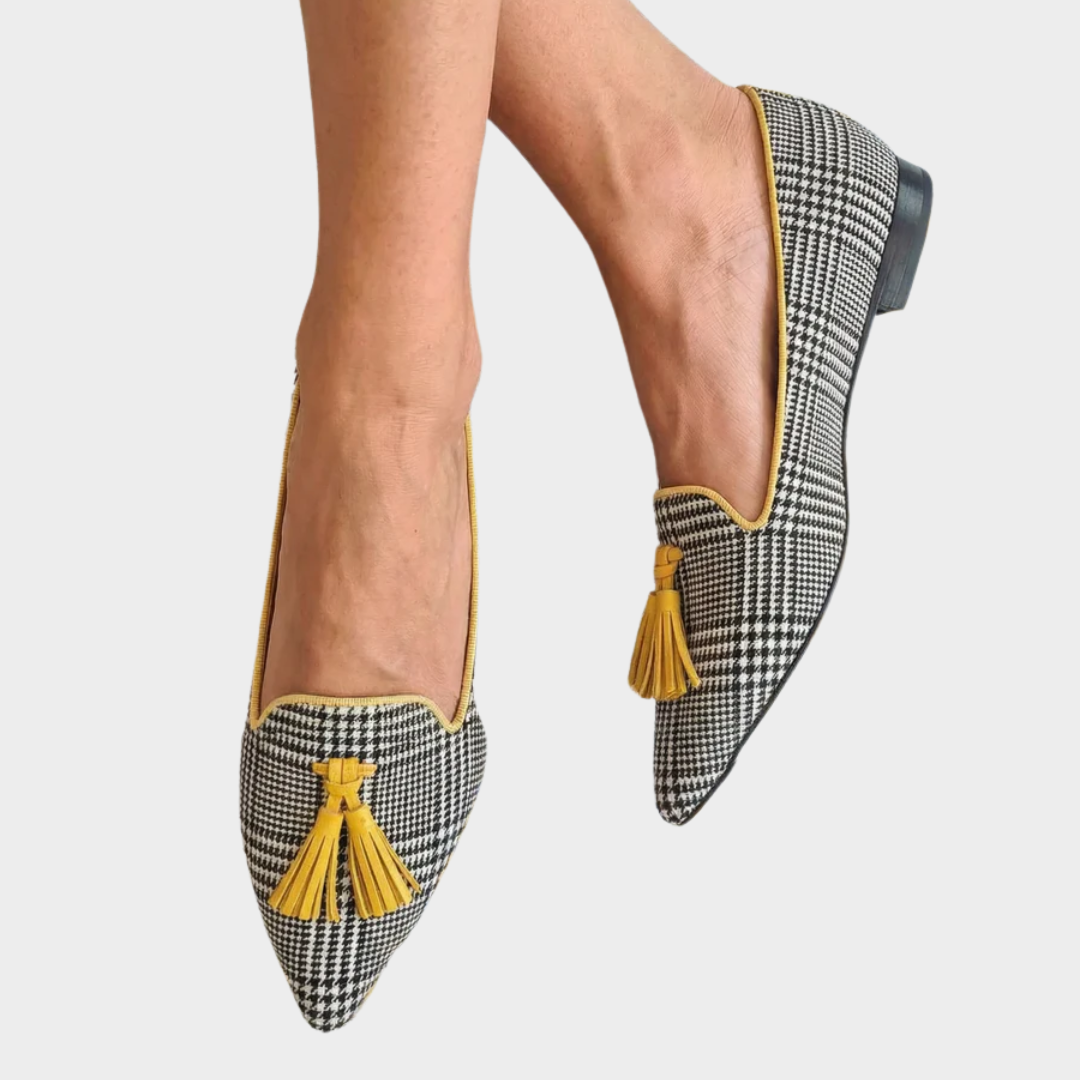 Odessie - Modern Checkered Moccasins