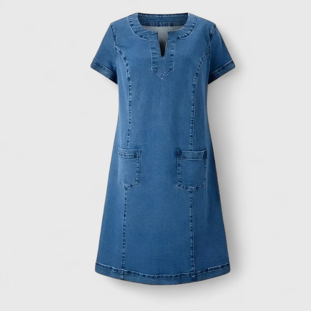 Nora | Elegant Denim Dress