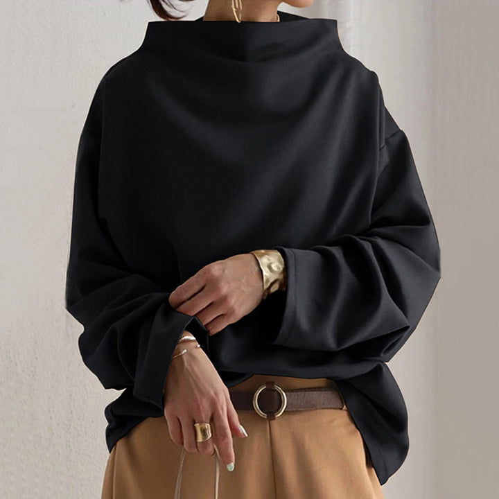 Nora | Casual top with high collar