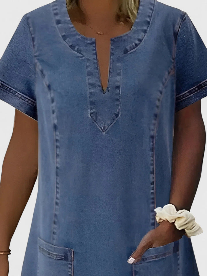 Nora | Elegant Denim Dress