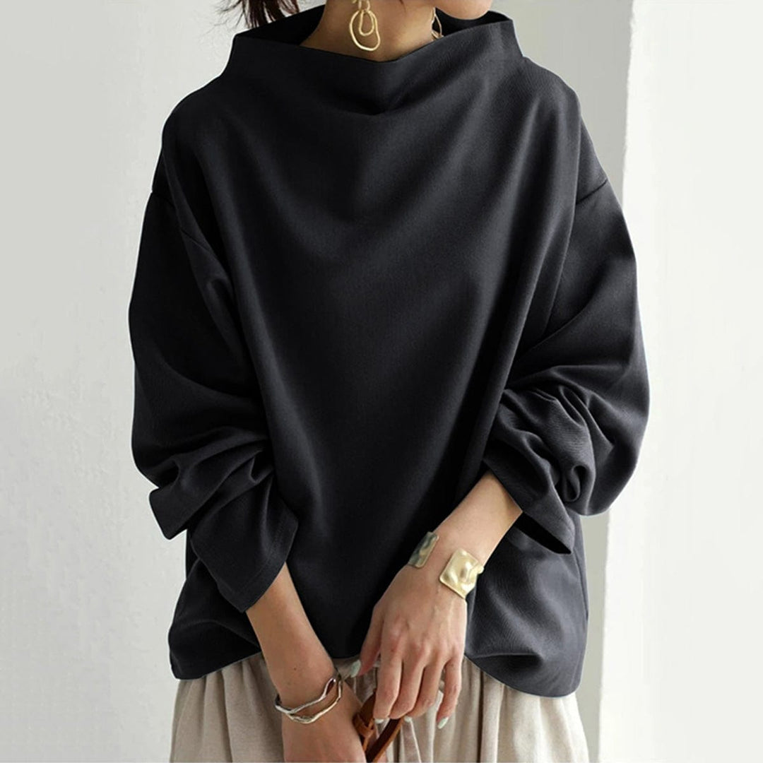 Nora | Casual top with high collar