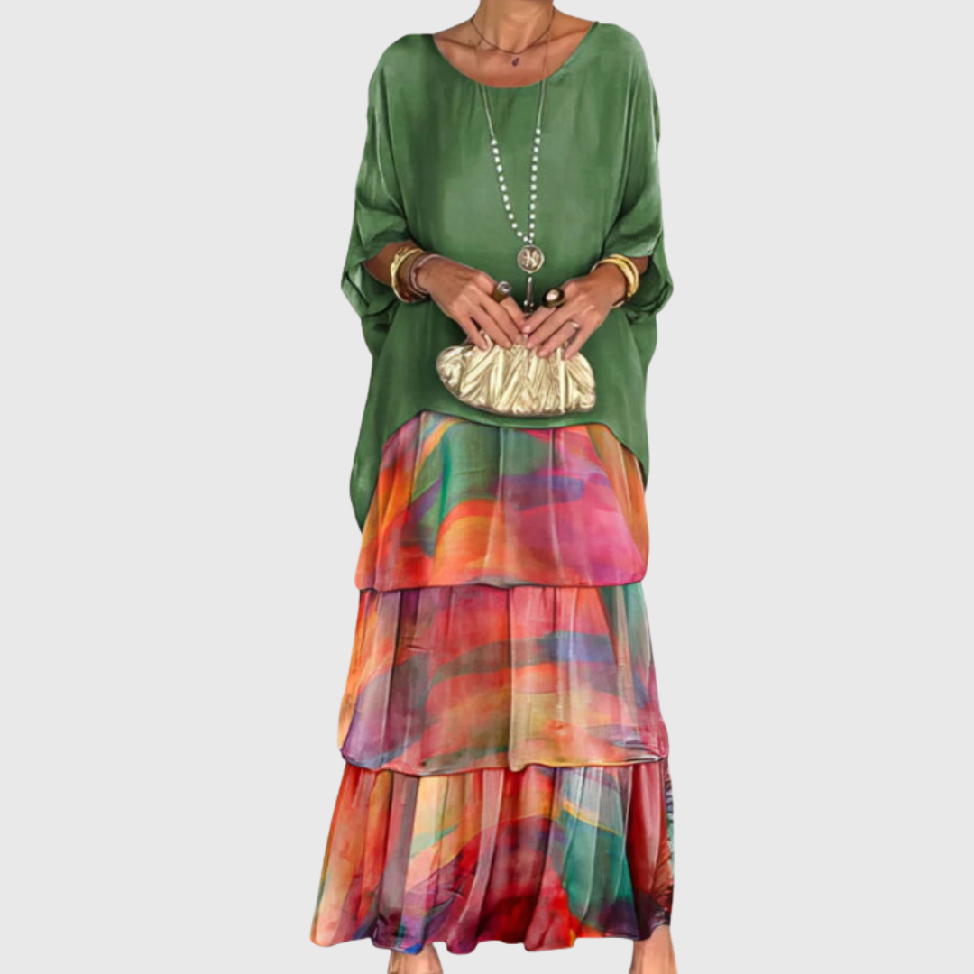 Marjolein | Elegant Long and Flowing Dress