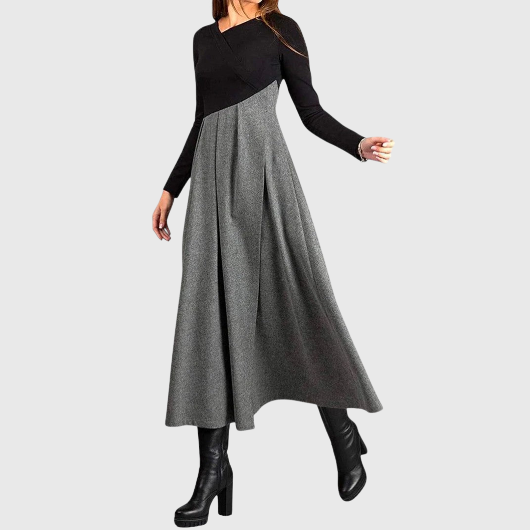 Monique | Elegant Maxi Dress with Long Sleeves