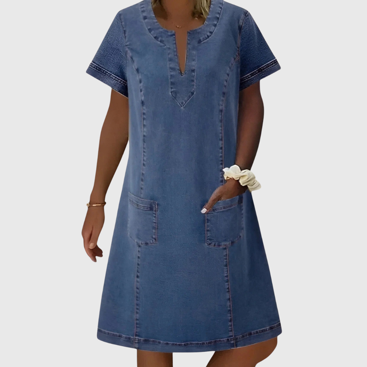 Nora | Elegant Denim Dress