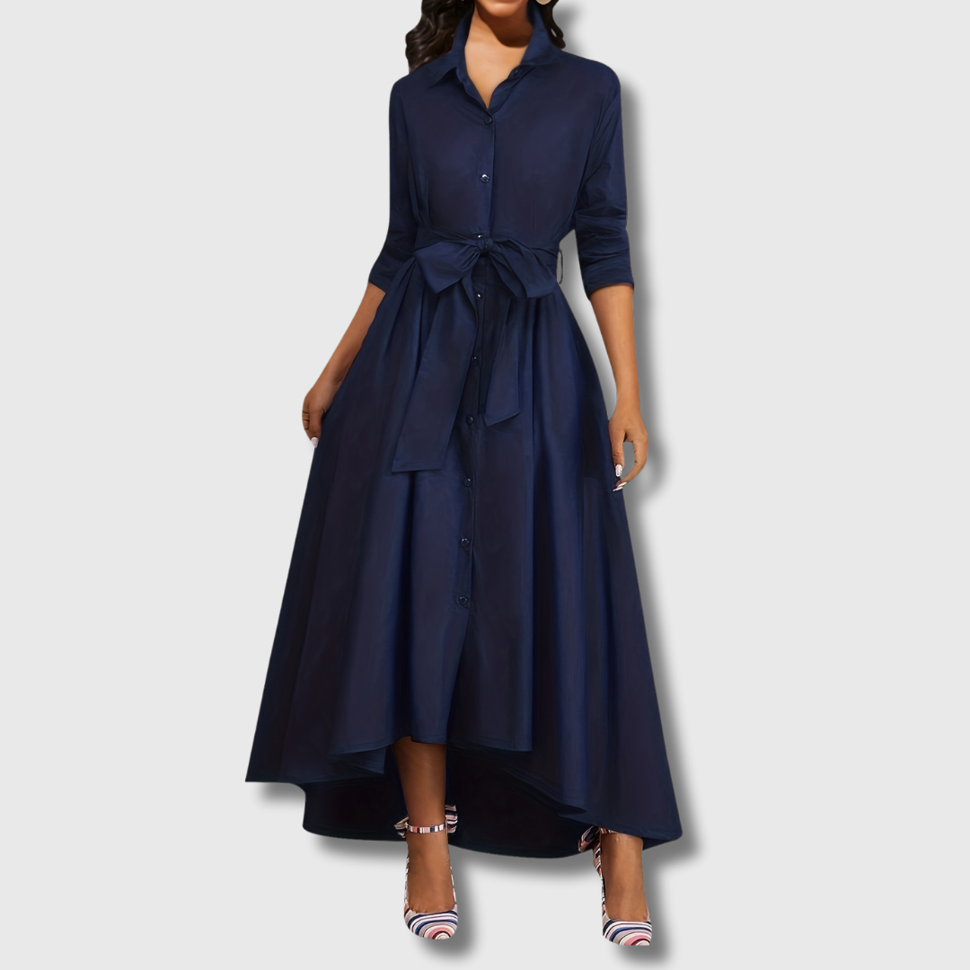 Nynke | Perfect Maxi Button Dress for Parties