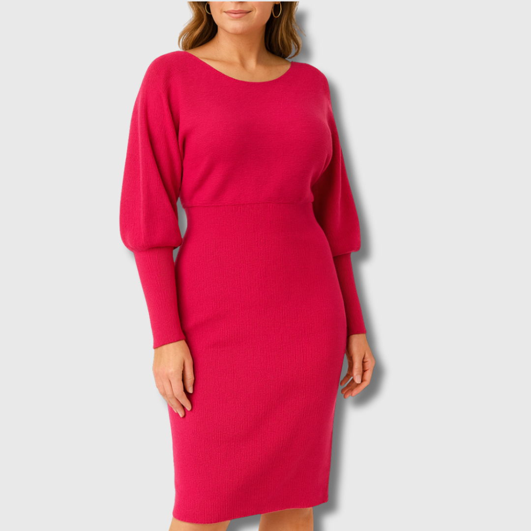 Ineke | Elegant Knitted Midi Dress