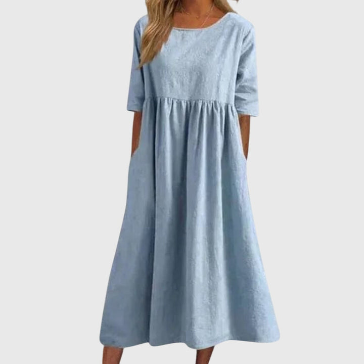 Sandra | Elegant Short Sleeve Dress