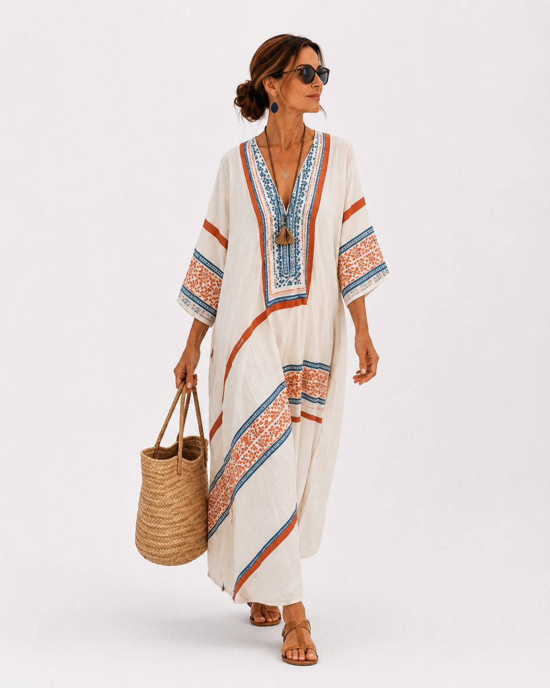 Caftan Amira White Ethnic