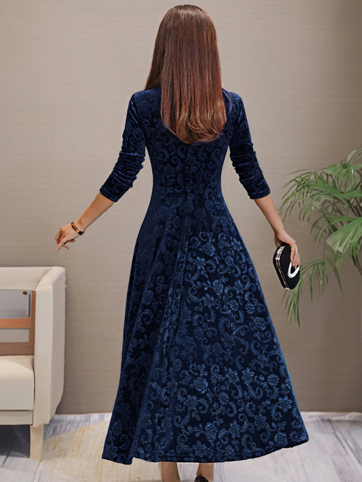 Carine | Elegant Velvet Dress for Holidays