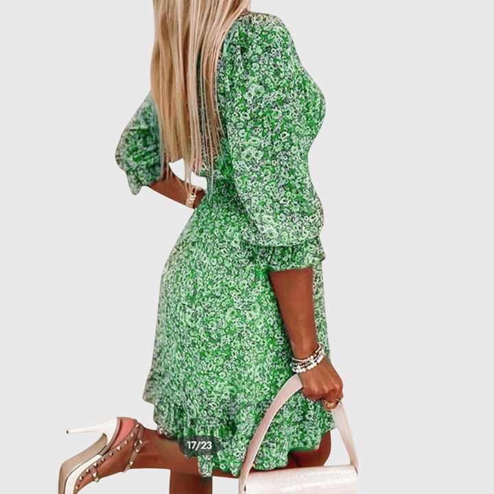 Nora | Floral Puff Sleeve Dress
