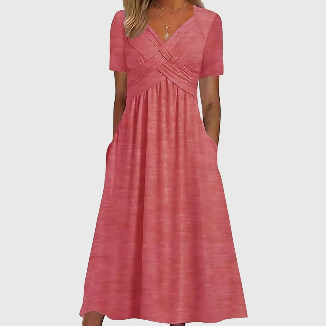 Renate | Midi Dress with Tummy Control