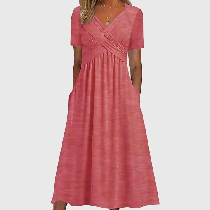 Renate | Midi Dress with Tummy Control