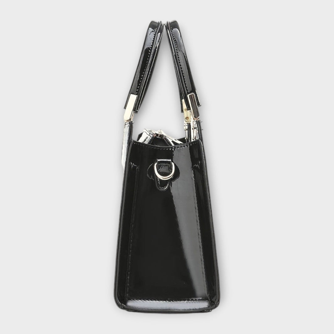 Carolien | Handbag made of shiny crocodile leather