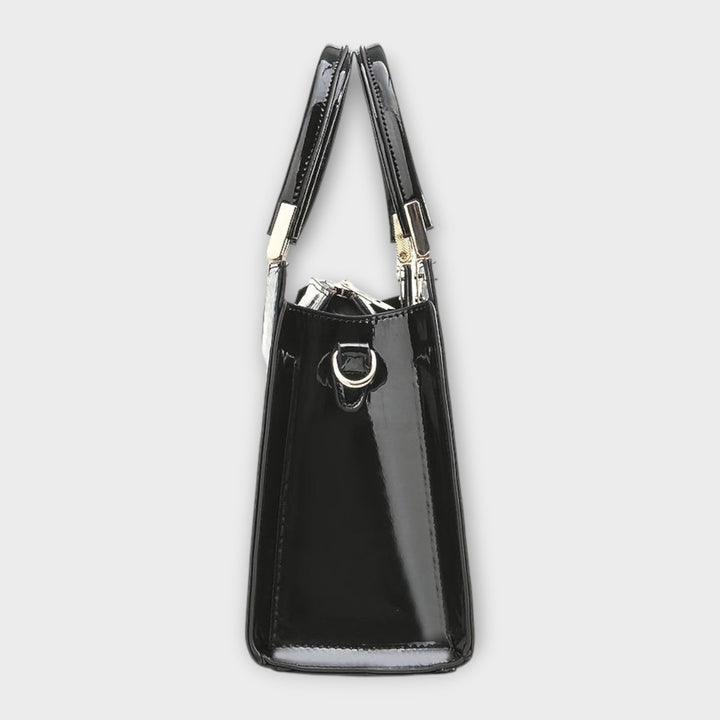Carolien | Handbag made of shiny crocodile leather