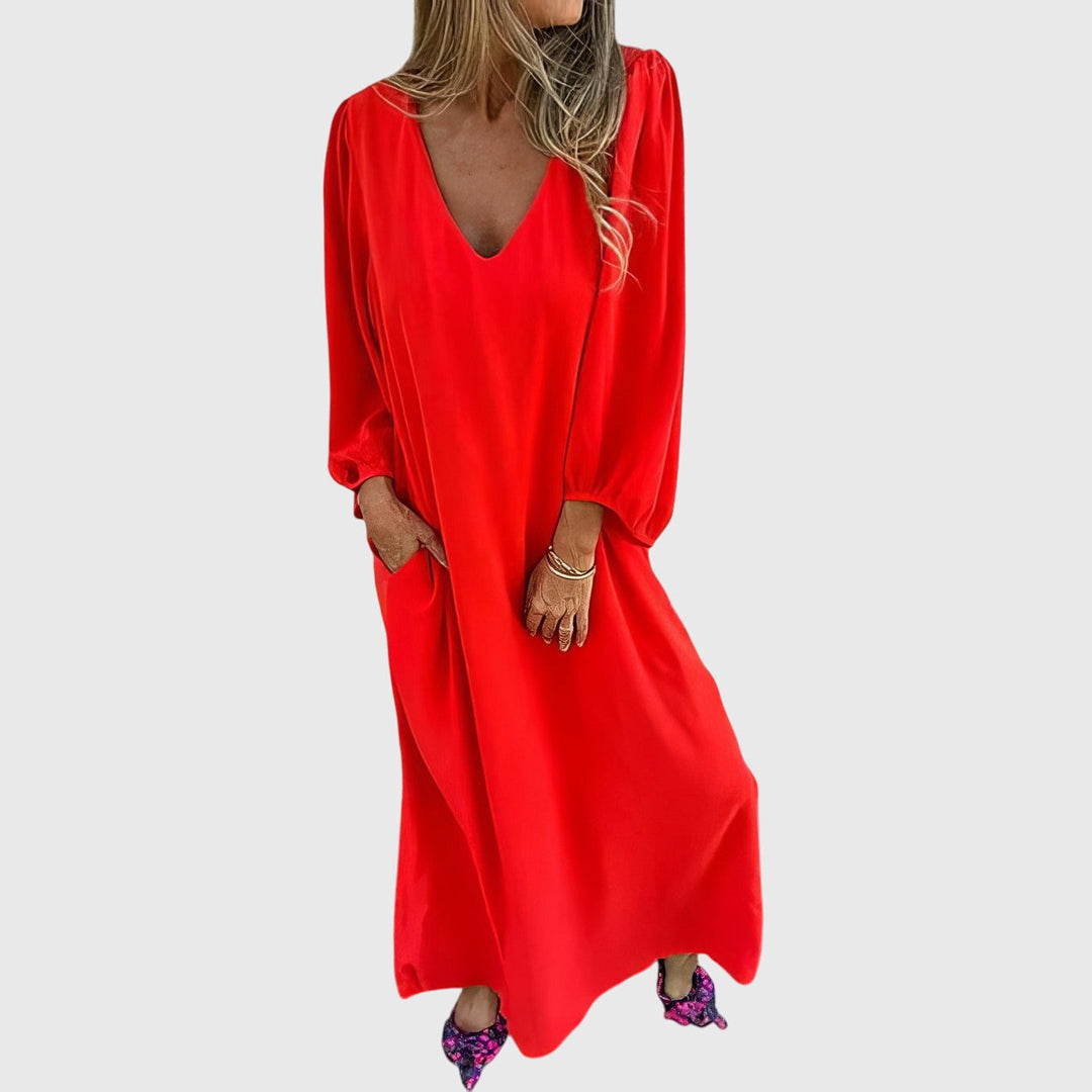 Imke | Long Boho Dress with Pockets