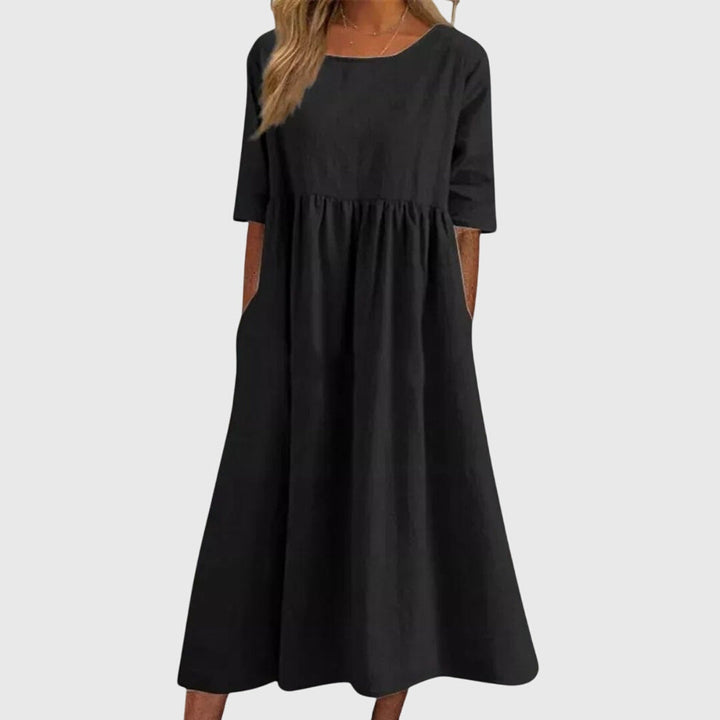 Sandra | Elegant Short Sleeve Dress