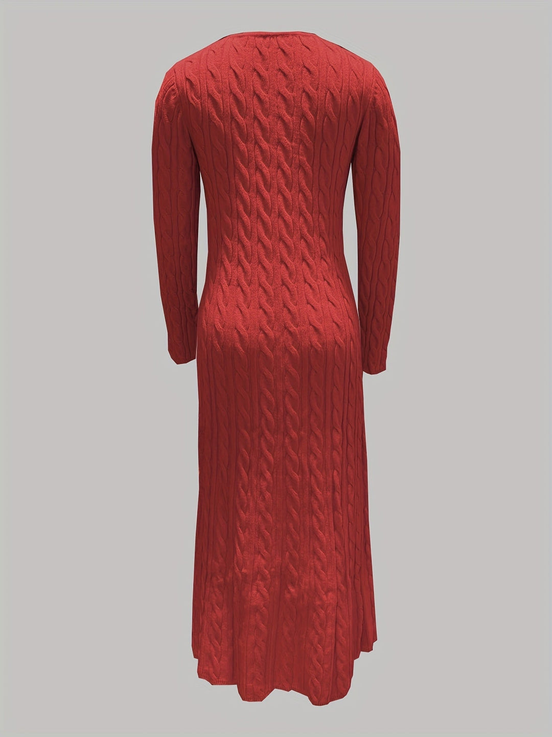Sarah | Comfortable Maxi Dress in Cable Knit