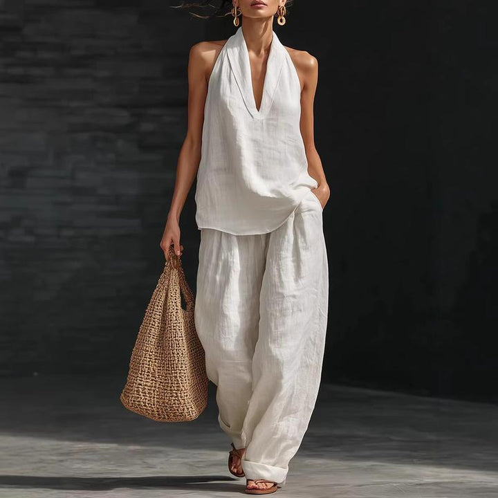 Hildegard | Two-Piece Woven Linen Set