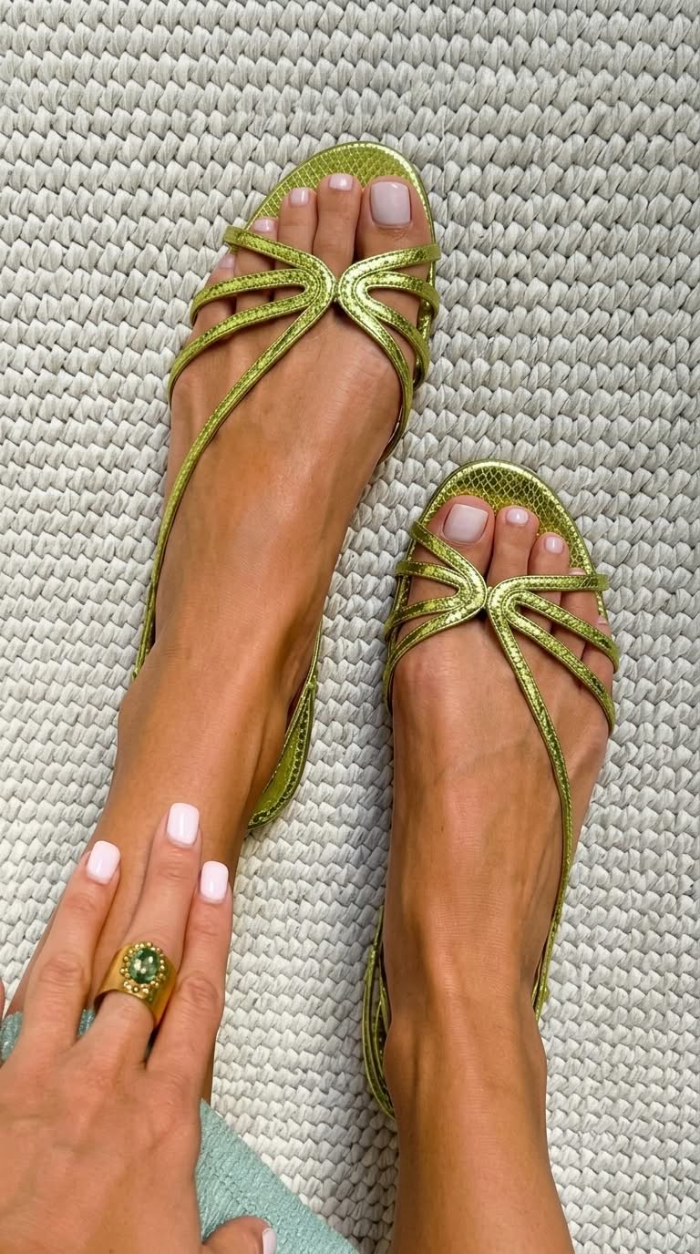 Ginevra | Elegant Gold Sandals for Summer