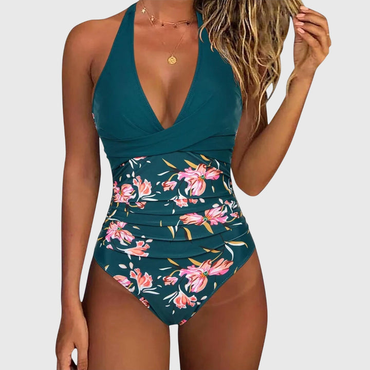 Silvia | Elegant one-piece bikini with V-neck