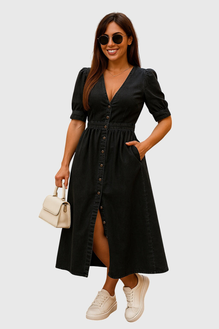Hester | Elegant Denim Dress