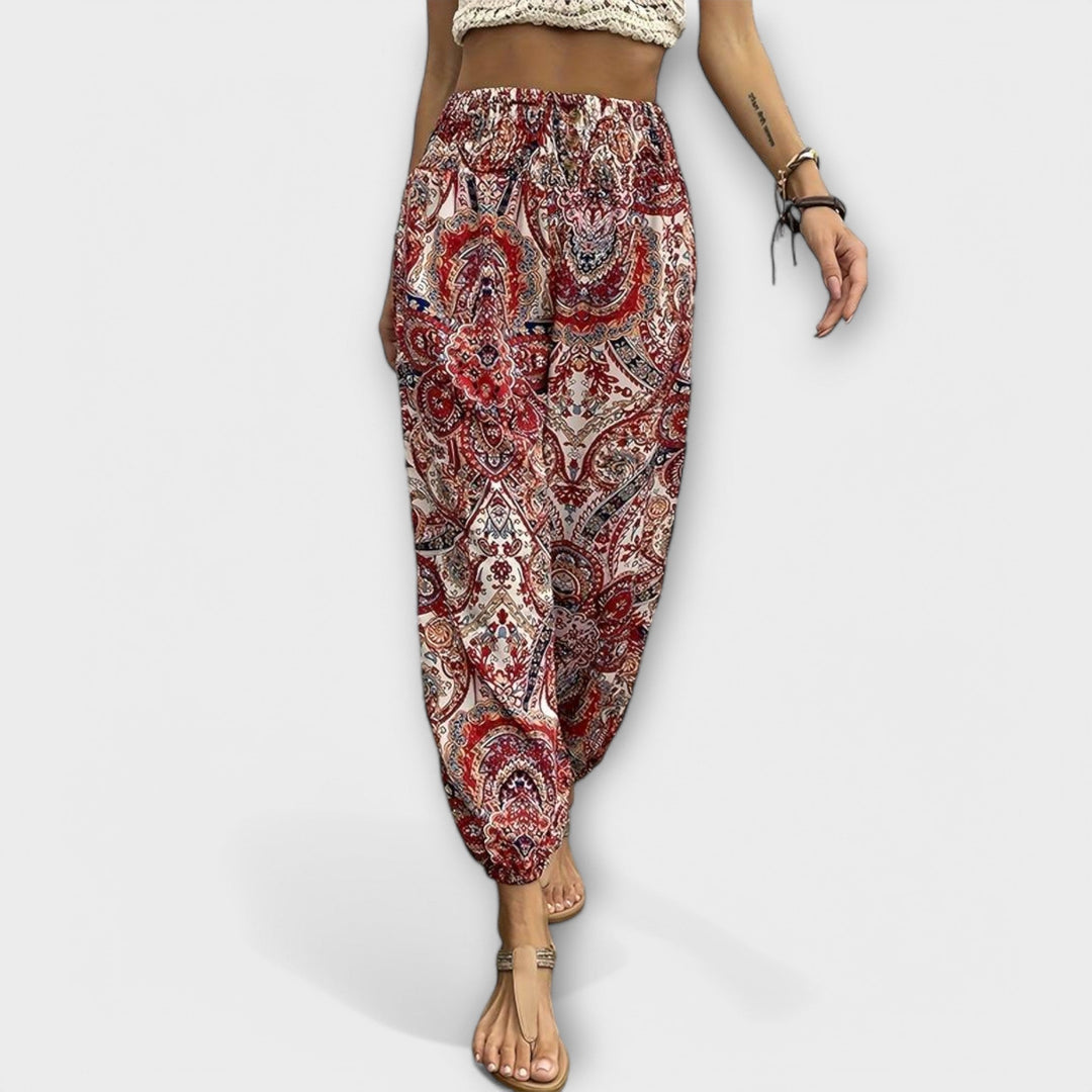 Wanda | Pants with Ethnic Print