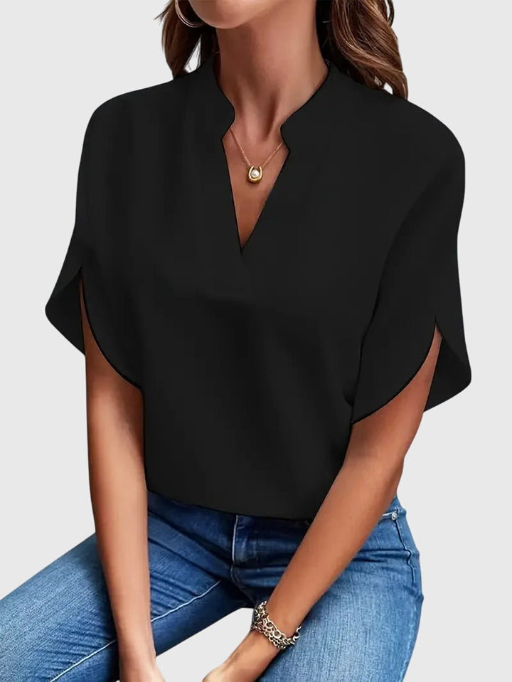 Lydia | Soft and Elegant V-Neck Blouse