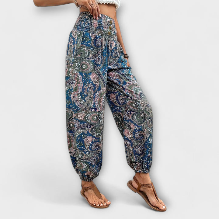 Wanda | Pants with Ethnic Print