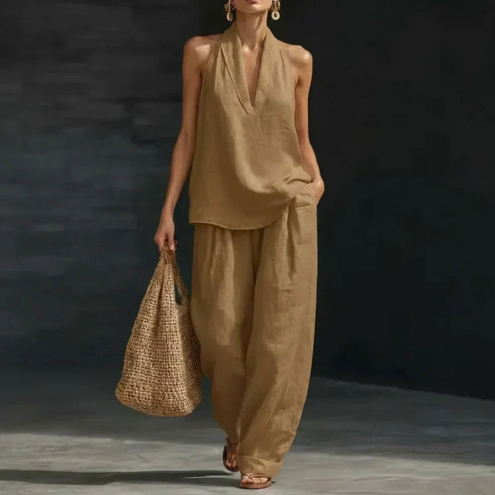 Hildegard | Two-Piece Woven Linen Set