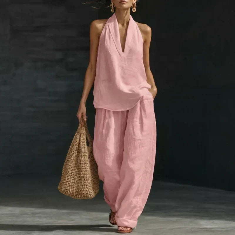 Hildegard | Two-Piece Woven Linen Set