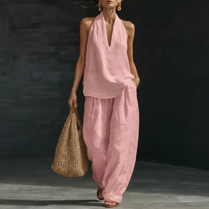Hildegard | Two-Piece Woven Linen Set