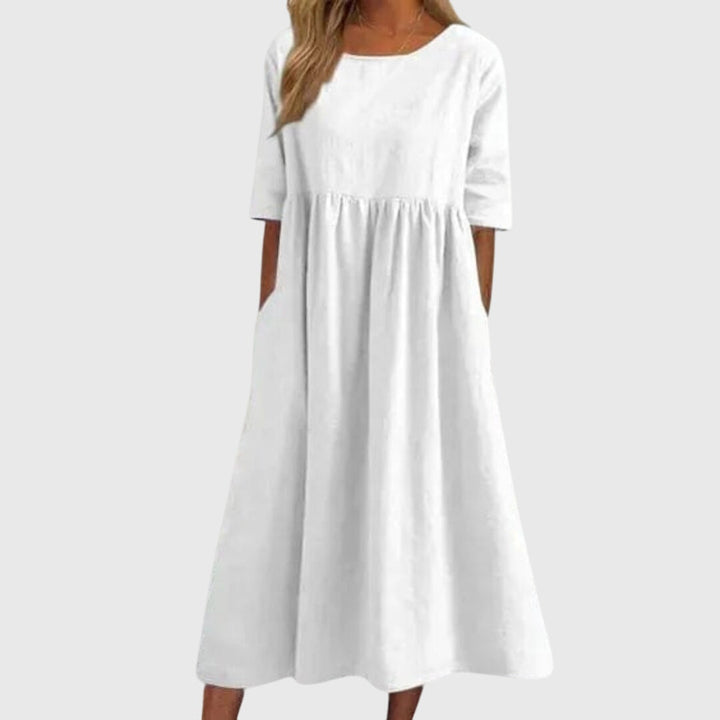 Sandra | Elegant Short Sleeve Dress
